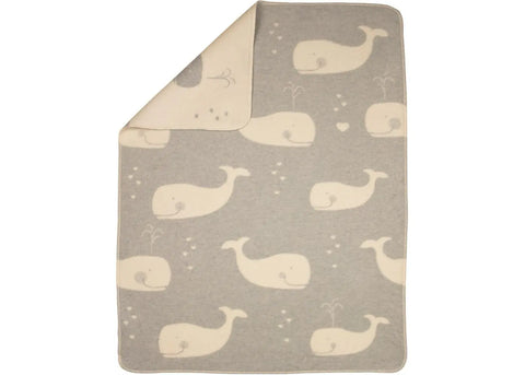 Maja Blanket/whales/Grey 1663