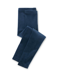 Velour Leggings-Bedford Blue