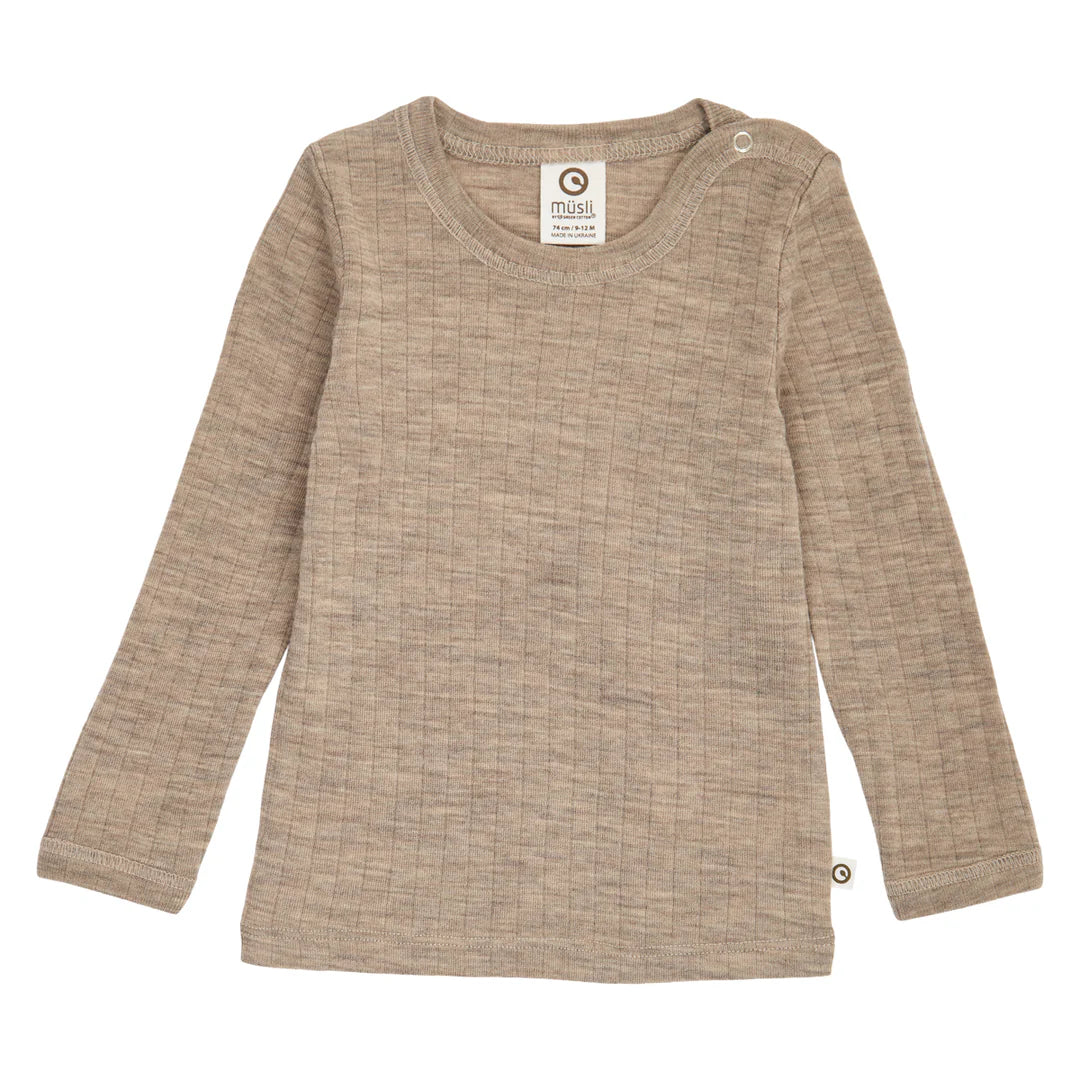 Woolly l/s T-Balsam melange