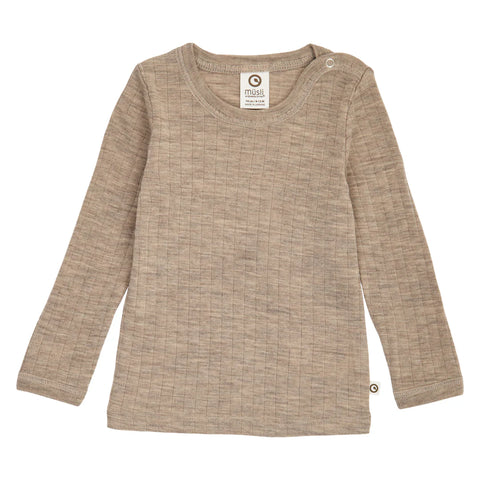 Woolly l/s T-Balsam melange