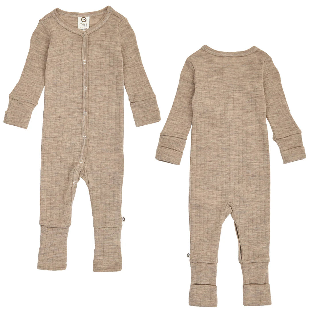 Woolly bodysuit-Balsam melange