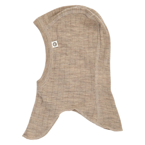 Woolly rib balaclava-Balsam melange