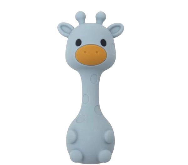 Silicone Giraffe Teether Rattle