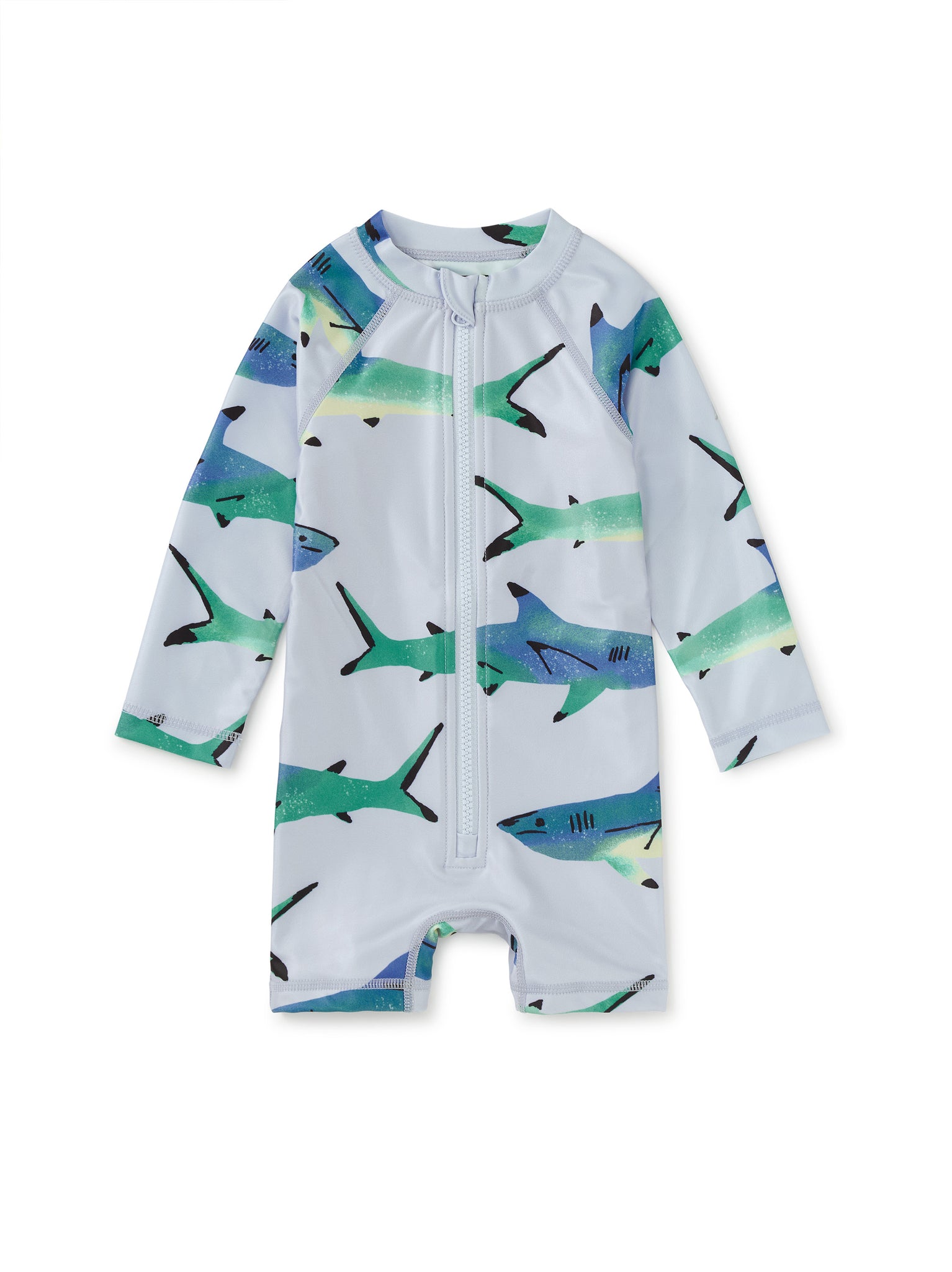 Rash Guard Baby Swimsuit-Painted Sharks