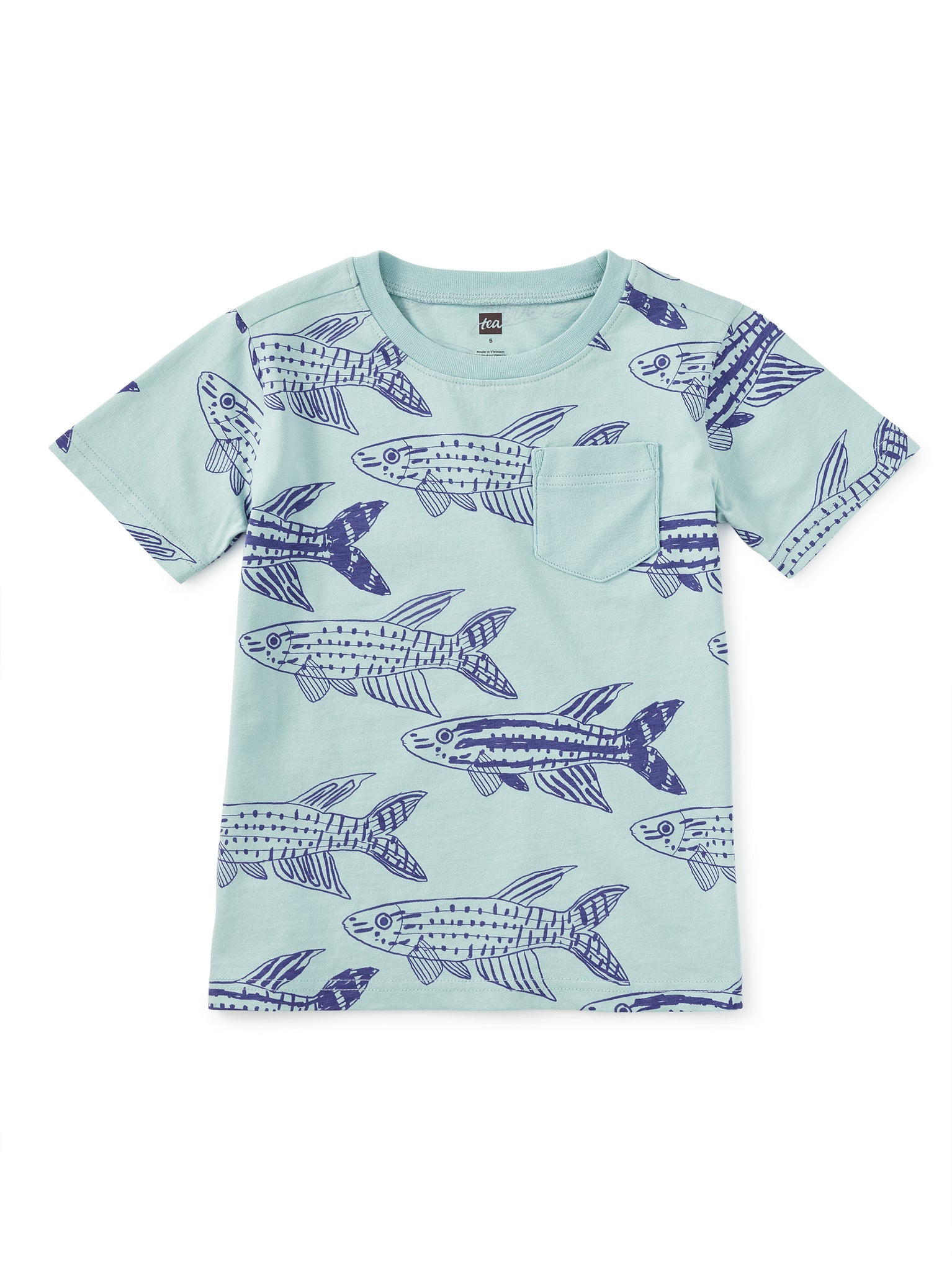 Printed Pocket Tee / Brazilian Killifish