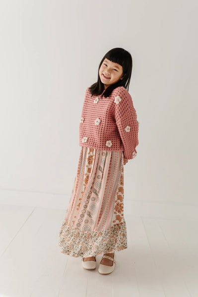 Open Weave Long Sleeve Sweater | Terra Rose