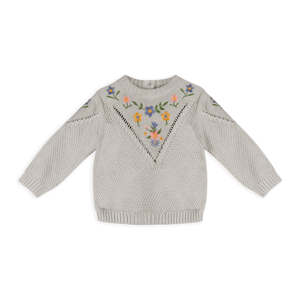 Ivy Floral Knit Sweater