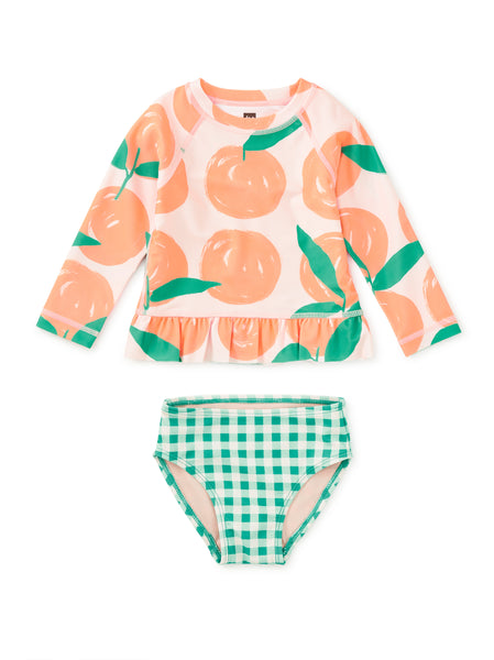 Rash Guard Baby Swim Set-Valencia Orange