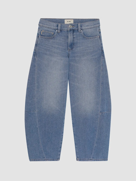Lilia Relaxed Barrel Jeans-Indigo Rose