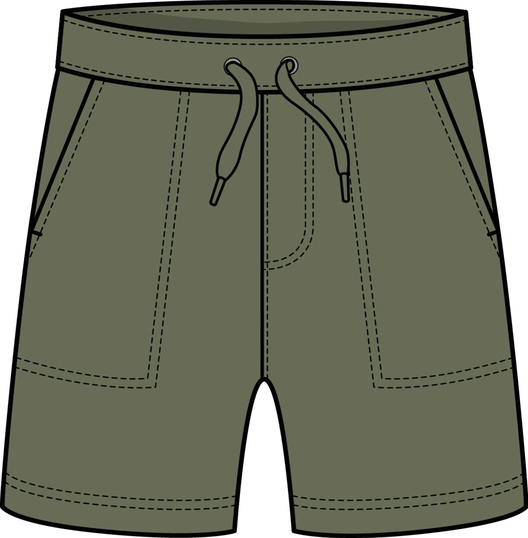 OLIVE TERRY SHORTS