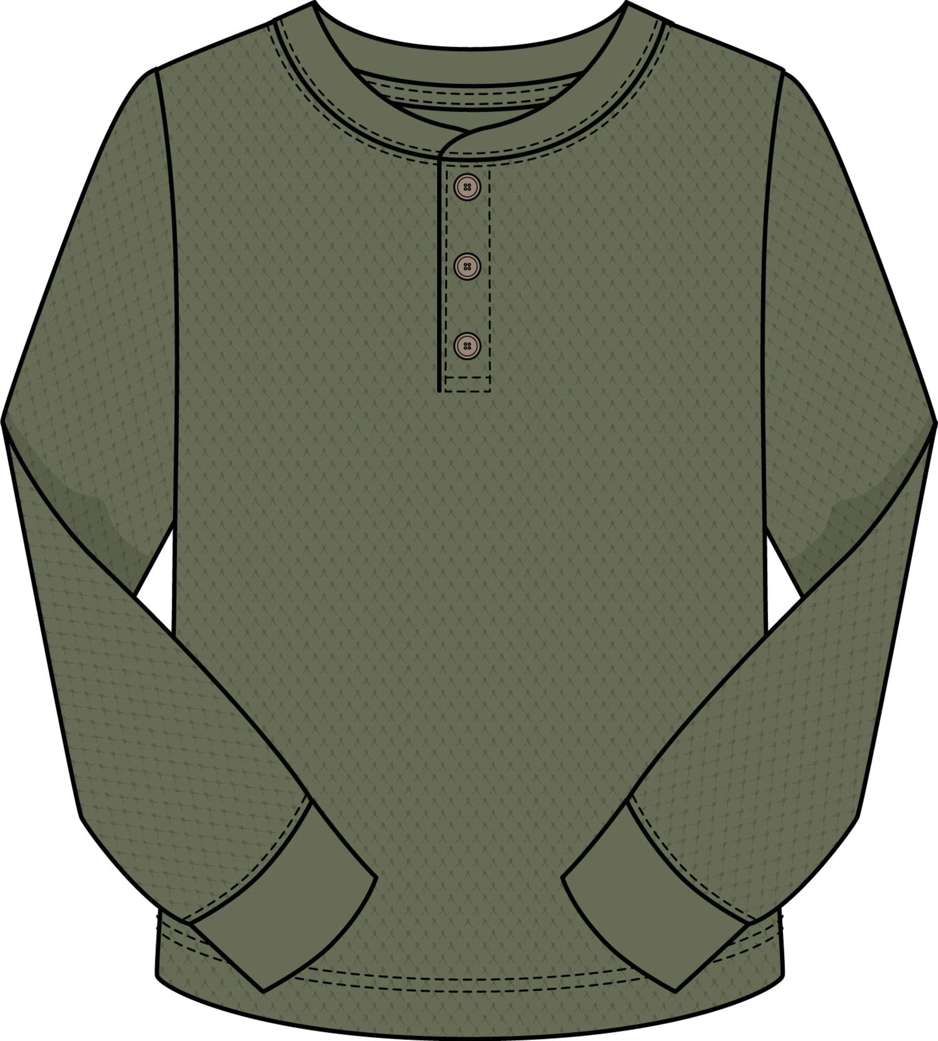 Thermal Henley-Olive