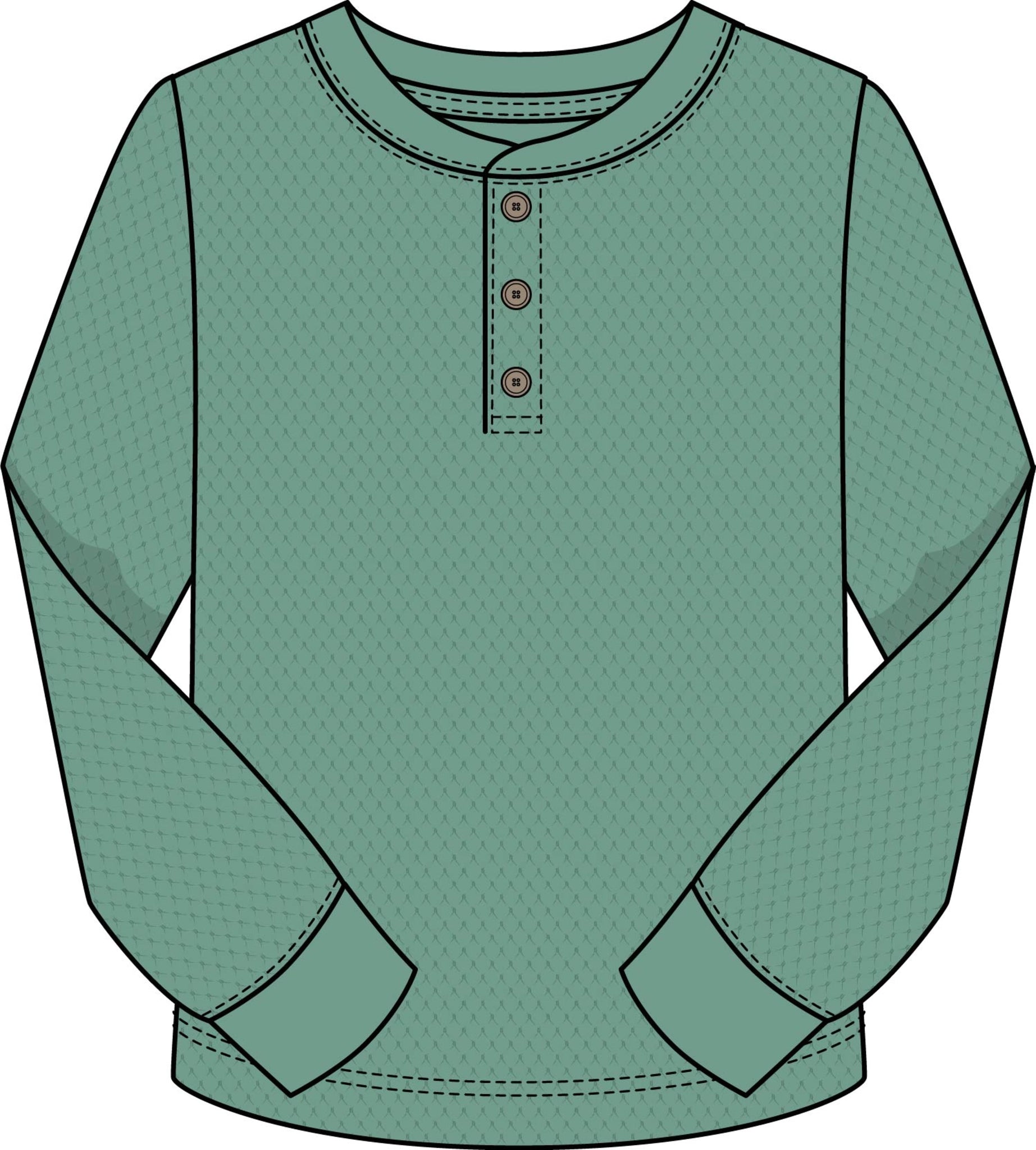 Thermal Henley-Teal