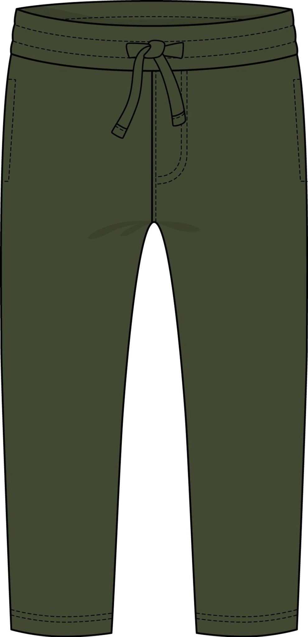 Basic Terry Pant-Forest