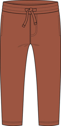 Basic Terry Pant-Rust