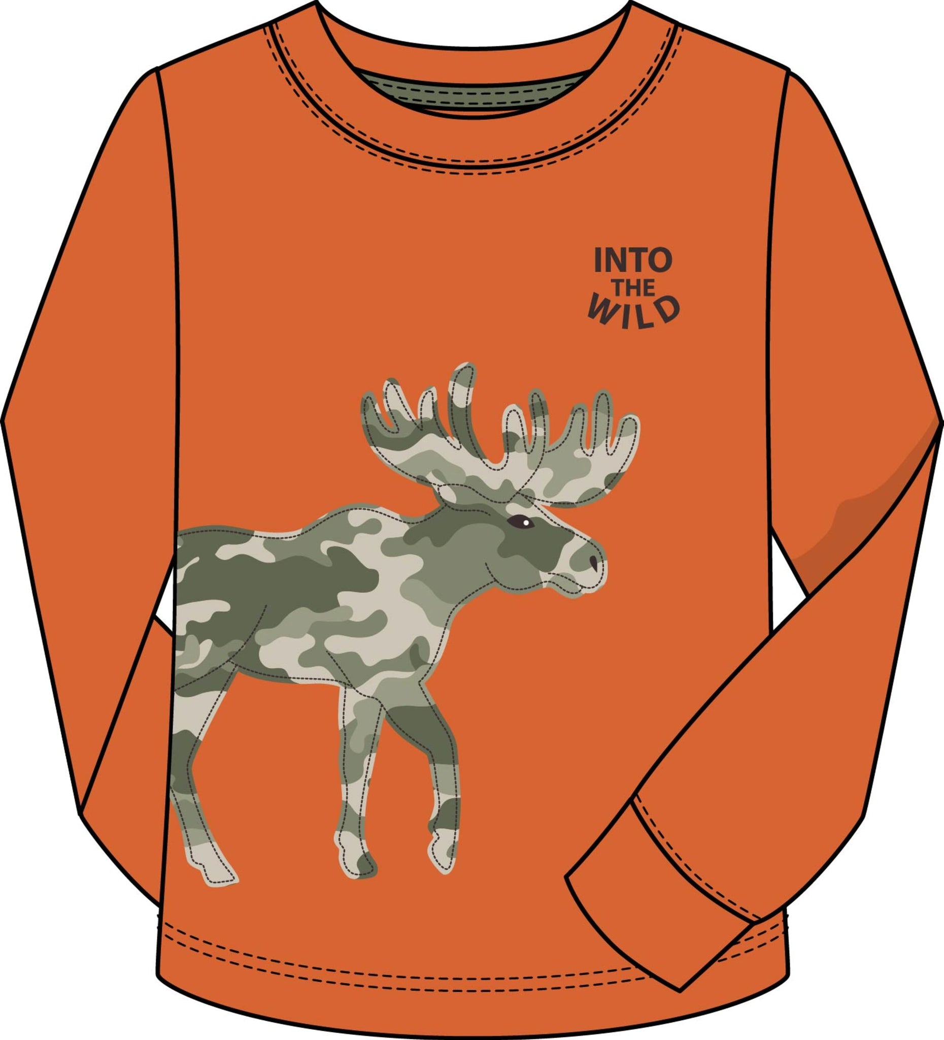 LS Into The Wild Moose Tee