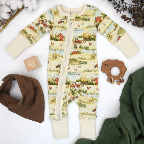 Organic Cotton 2-Way Zip Front Sleeper, Ranger