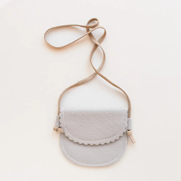 Scalloped Leather Bag