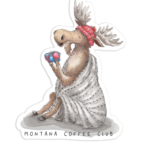Montana Moose Coffee Club Sticker