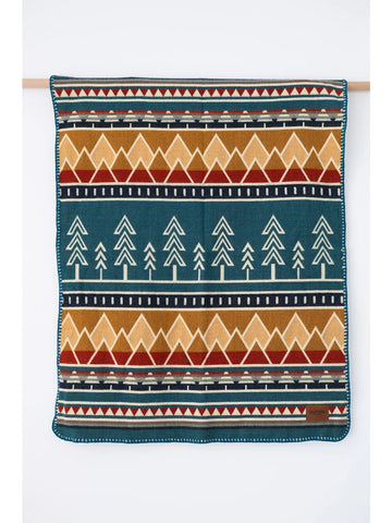 Tree Line Baby Blanket - Little Camper