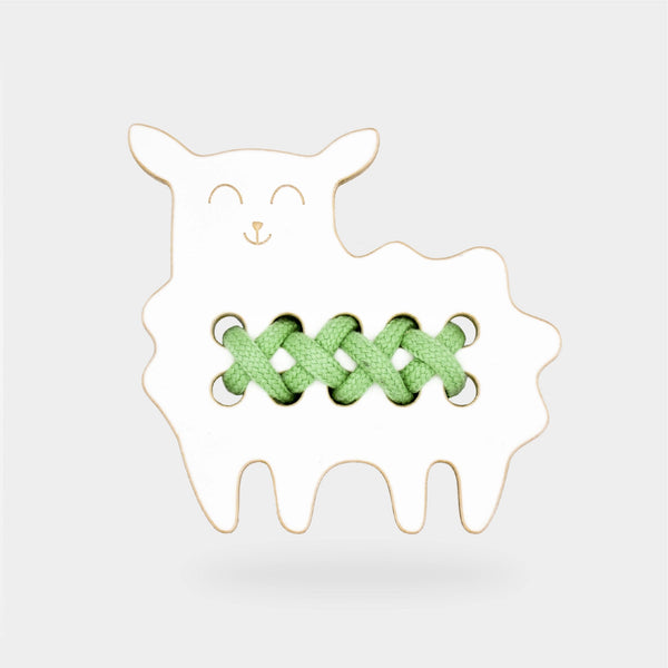 Small Sheep, Wooden Lacing Toy