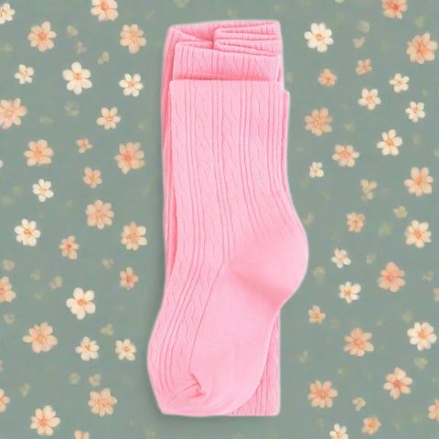 Blossom Cable Knit Tights