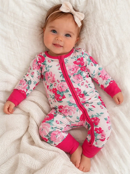 2-Way Zip Romper-Pink Splendor
