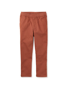 Timeless Stretch Twill Pants-Russet