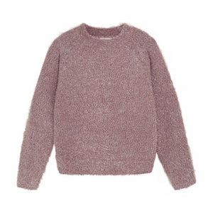 Knit Pullover Glitter-Crushed Berry