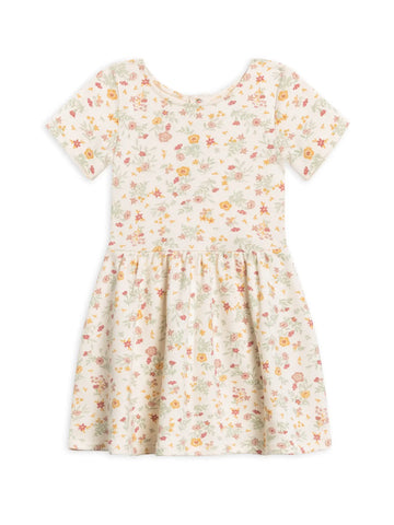 Organic Kids Short Sleeve Stella Swing Dress - Bianca Floral