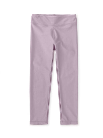 Shiny Metallic Leggings-Mauve Mist