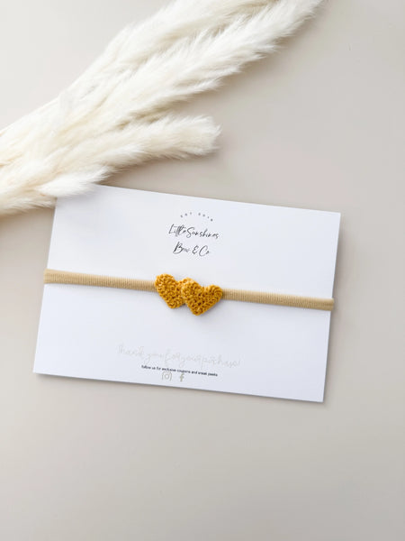 Crochet Heart Headband