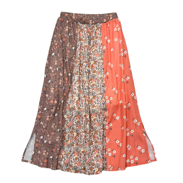 Panel Maxi Skirt-Boho Floral