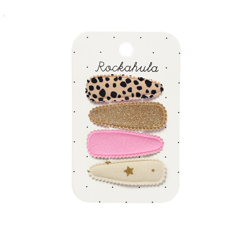 Leopard Fabric Clip Set H2463L