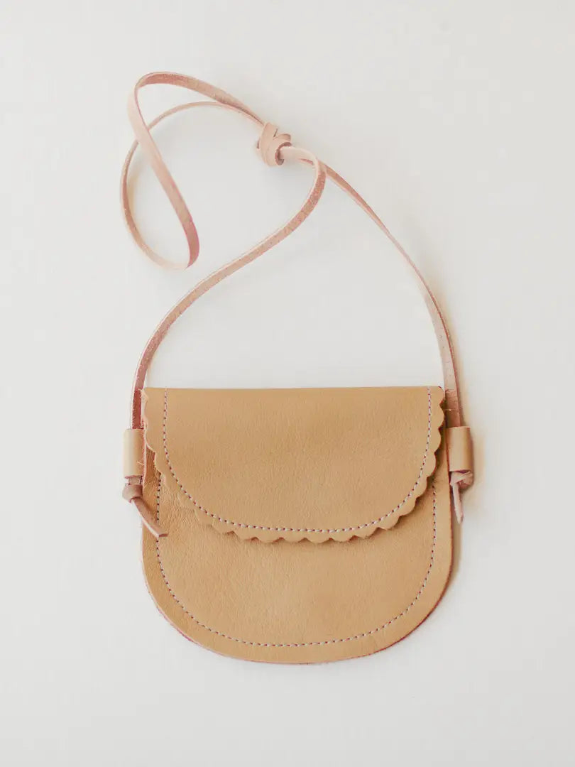 Scalloped Leather Bag