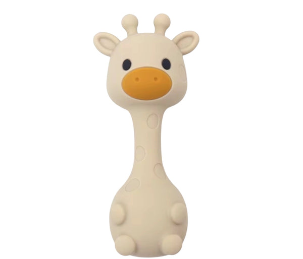 Silicone Giraffe Teether Rattle