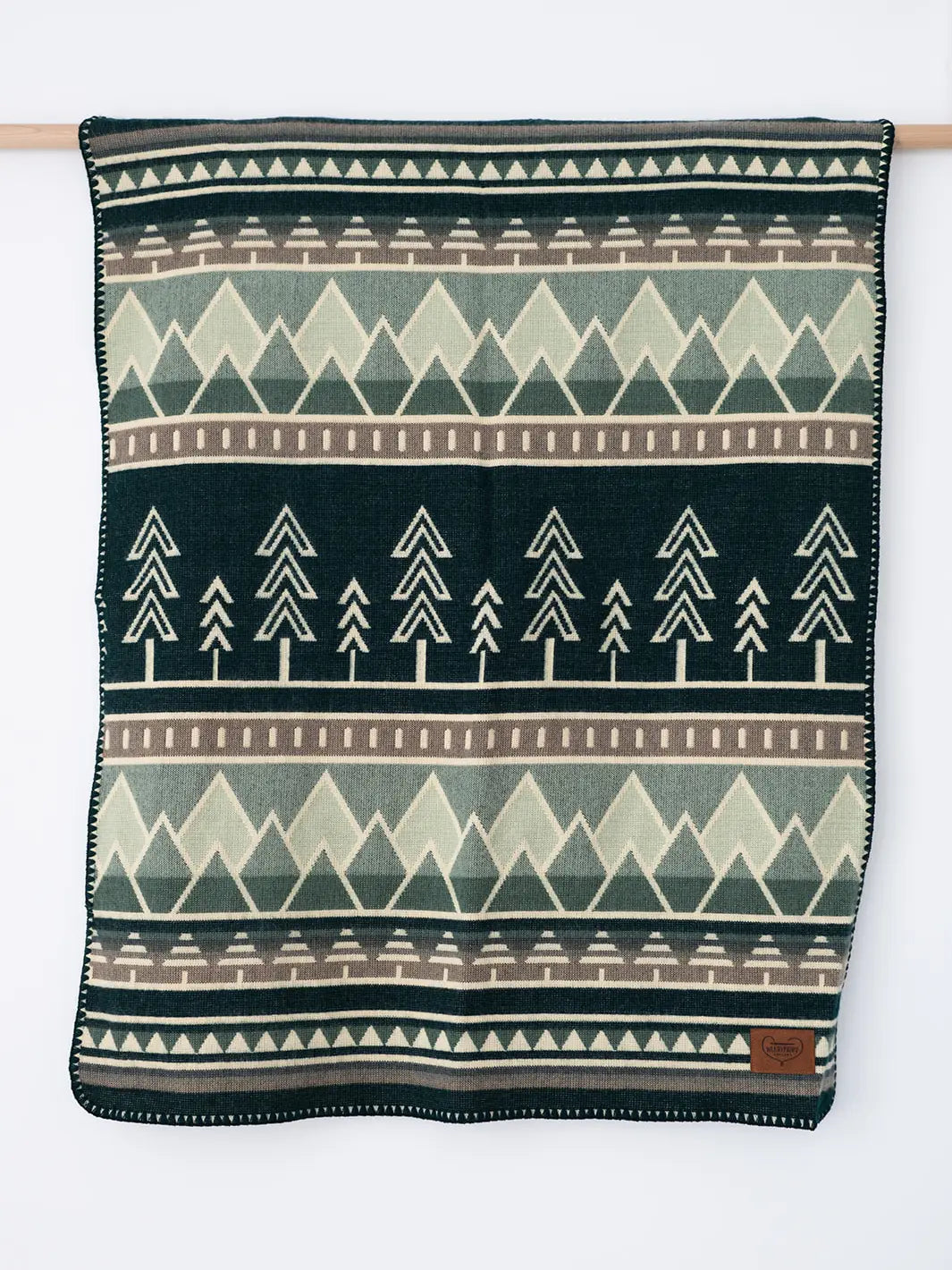 Tree Line Baby Blanket - Forest Creatures