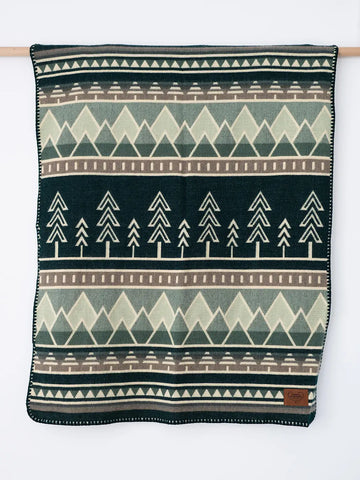 Tree Line Baby Blanket - Forest Creatures