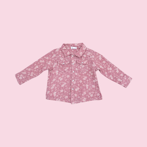 Bandana Floral - L/S Western Pearl Snap Shirt