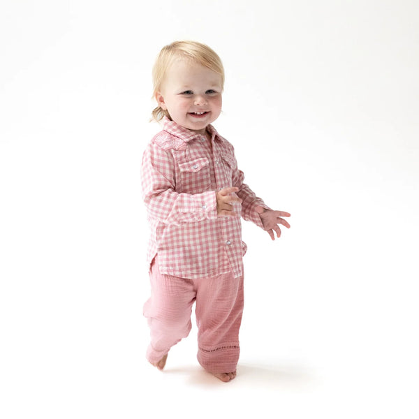 Bandana Floral - L/S Western Pearl Snap Shirt