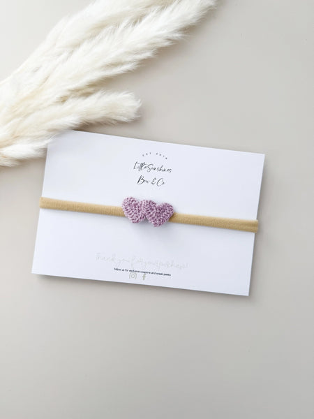 Crochet Heart Headband
