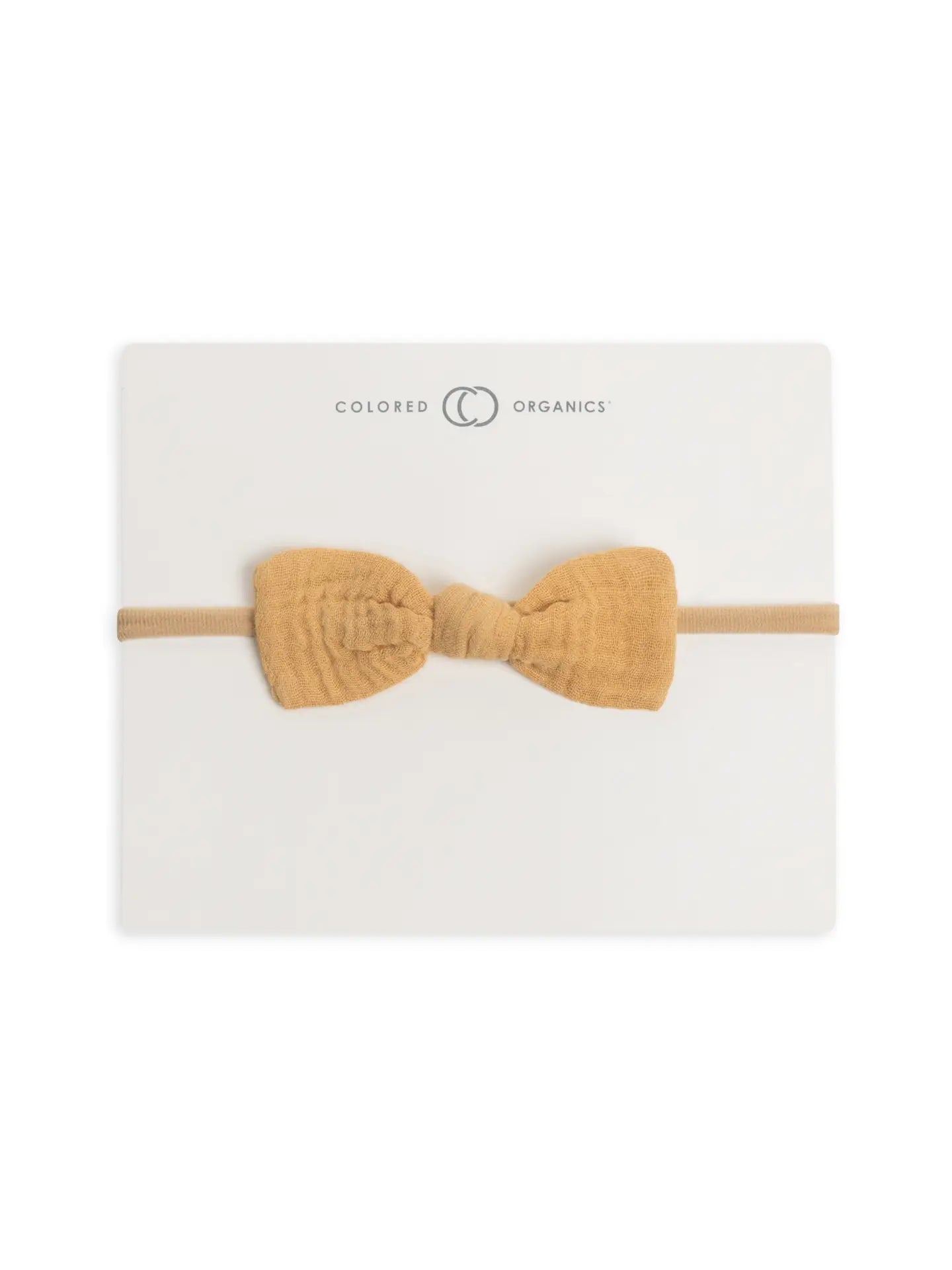 Dainty Bow Headband - Honey