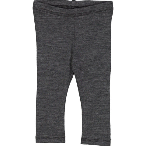 Woolly leggings-Dark grey melange