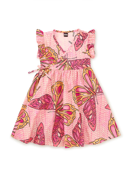 Full Sweep Wrap Dress/Batik Butterfly