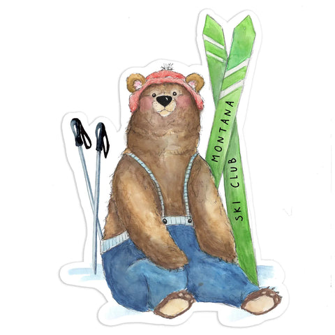 Montana Ski Club | Bear Sticker