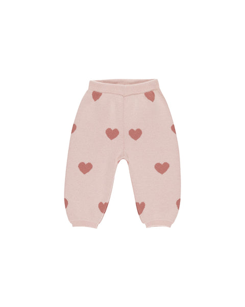 HEART KNIT SWEATER SET|| BUBBLEGUM