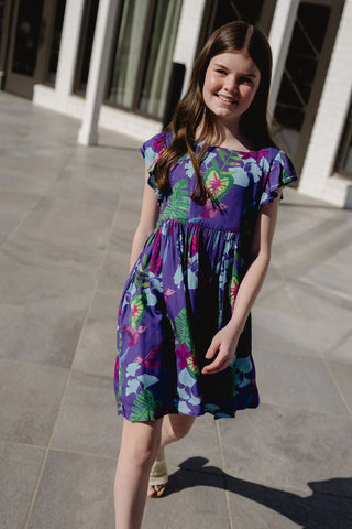 Norah Dress-Blue Turq