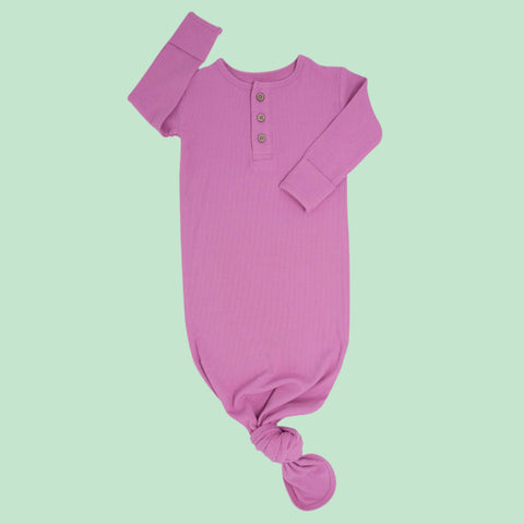 Knotted Gown - Cashmere Rose Ribbed