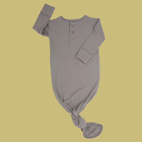 Knotted Gown - Just Taupe Ribbed