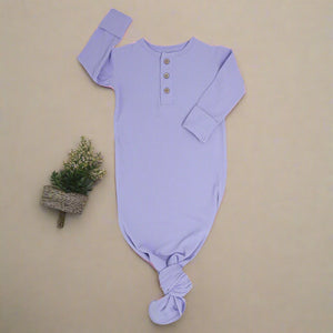 Knotted Gown - Orchid Petal Ribbed
