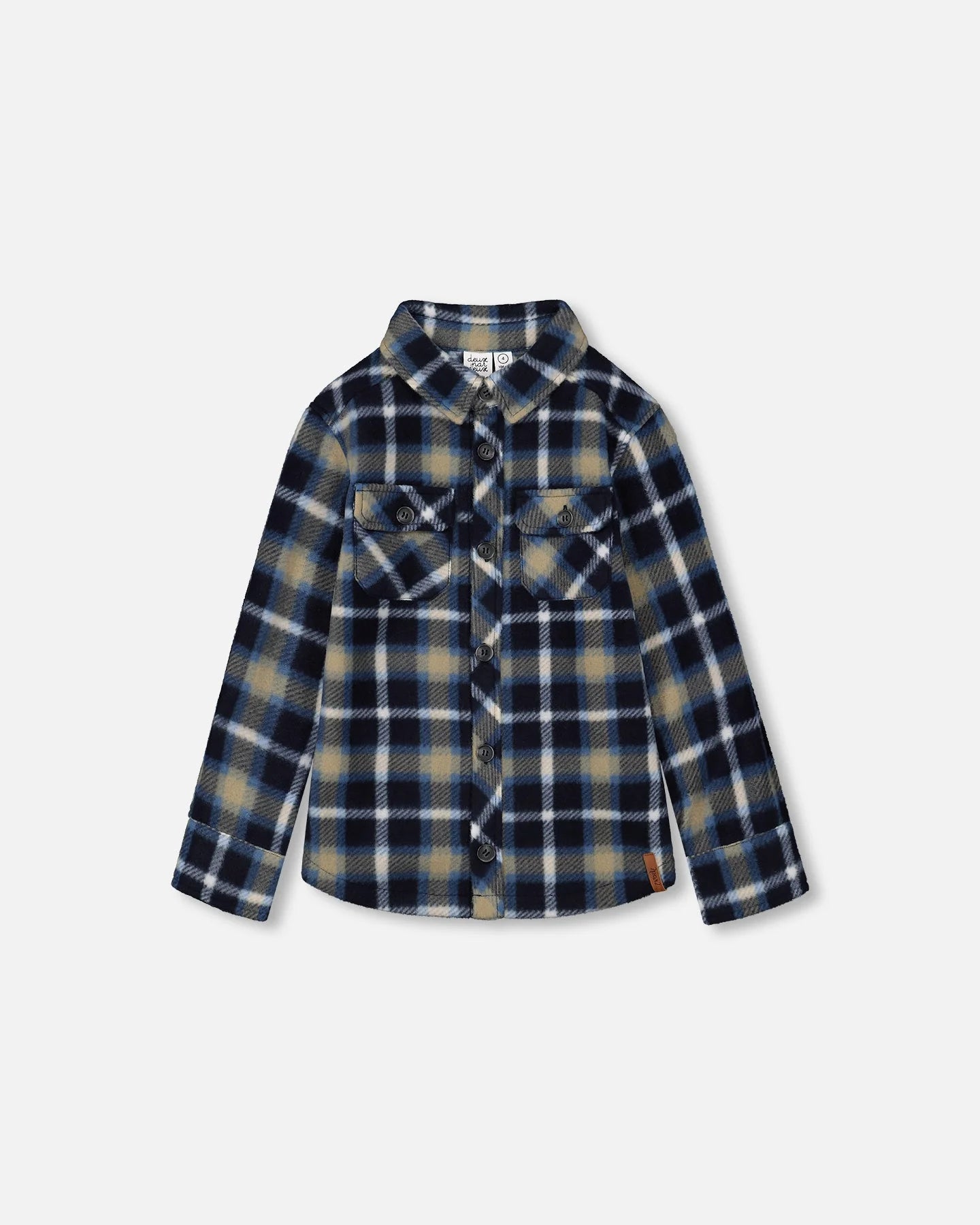 Soft Polar Shirt Blue Plaid